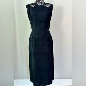 Vintage early 60’s black evening dress